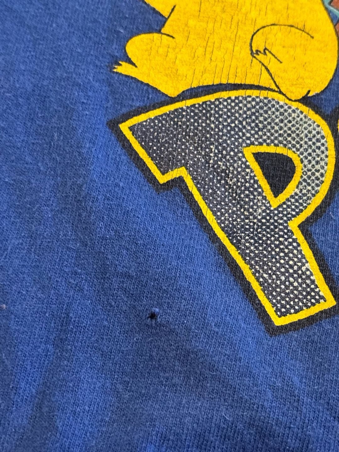 Vintage 2000 Nintendo Pokémon Pikachu Blue Graphic T-Shirt