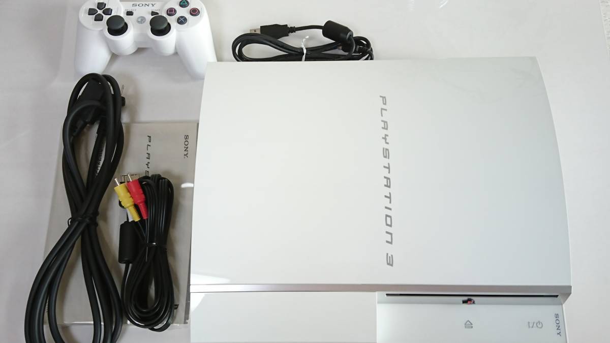 PLAYSTATION 3 ( 40GB ) Ceramic White PS3 SONY Japan game