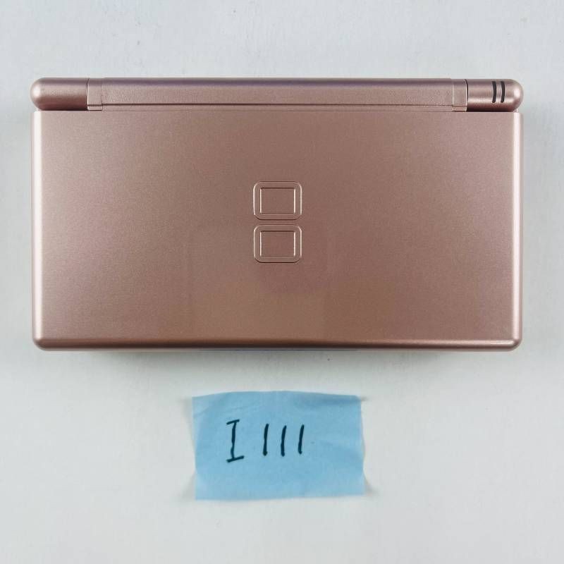 Nintendo DS Lite Metallic Rose Console Good Condition w Box Charger Strap #63