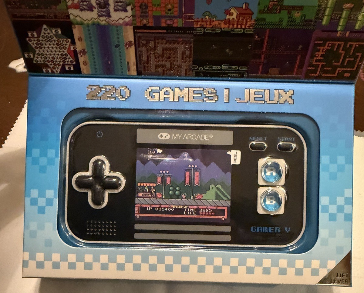 My Arcade Pocket Player Portable Gaming System 220 Retro Games NEW IN BOX