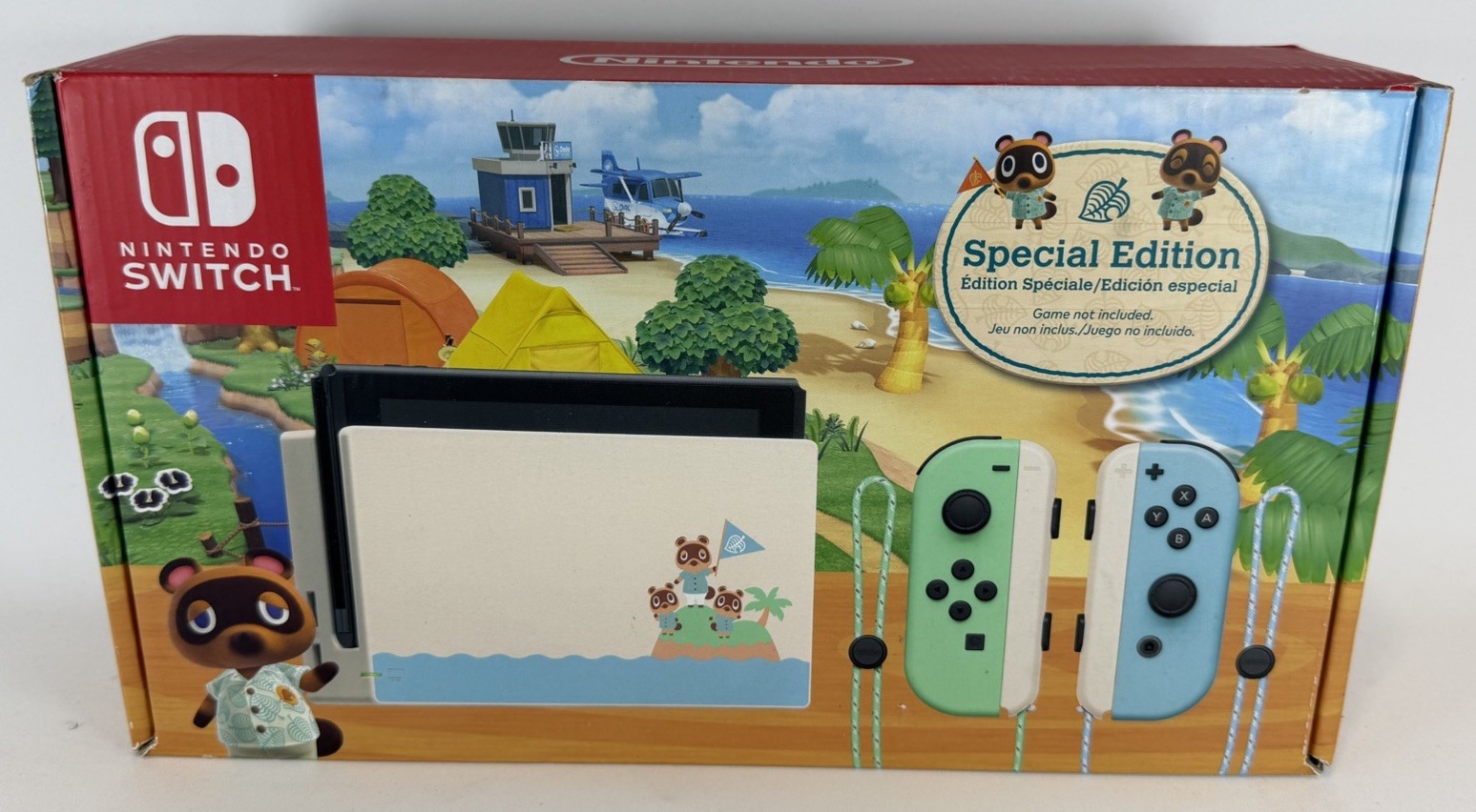 ANIMAL CROSSING NINTENDO SWITCH GAME CONSOLE HAC-001(-01) CIB *TESTED & WORKING*