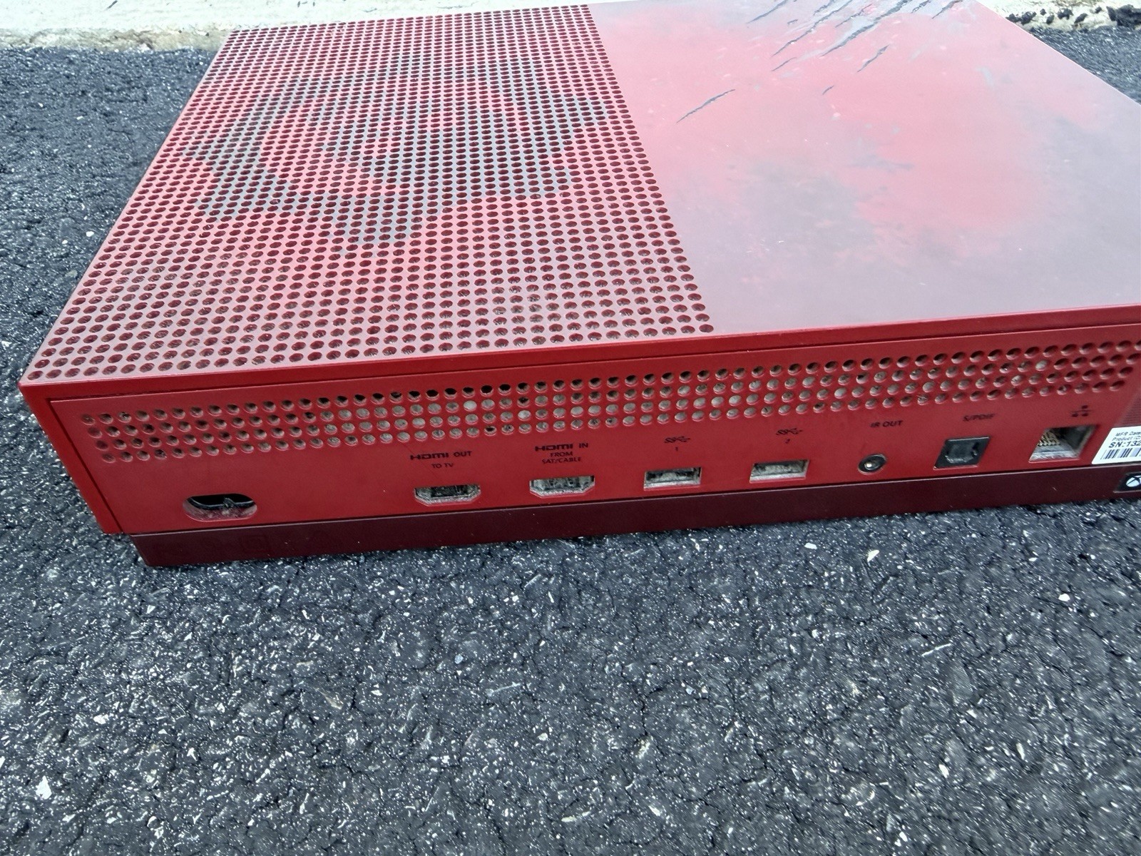 Microsoft Xbox One S Gears of War 4 Limited Edition 2 TB Crimson Red Console