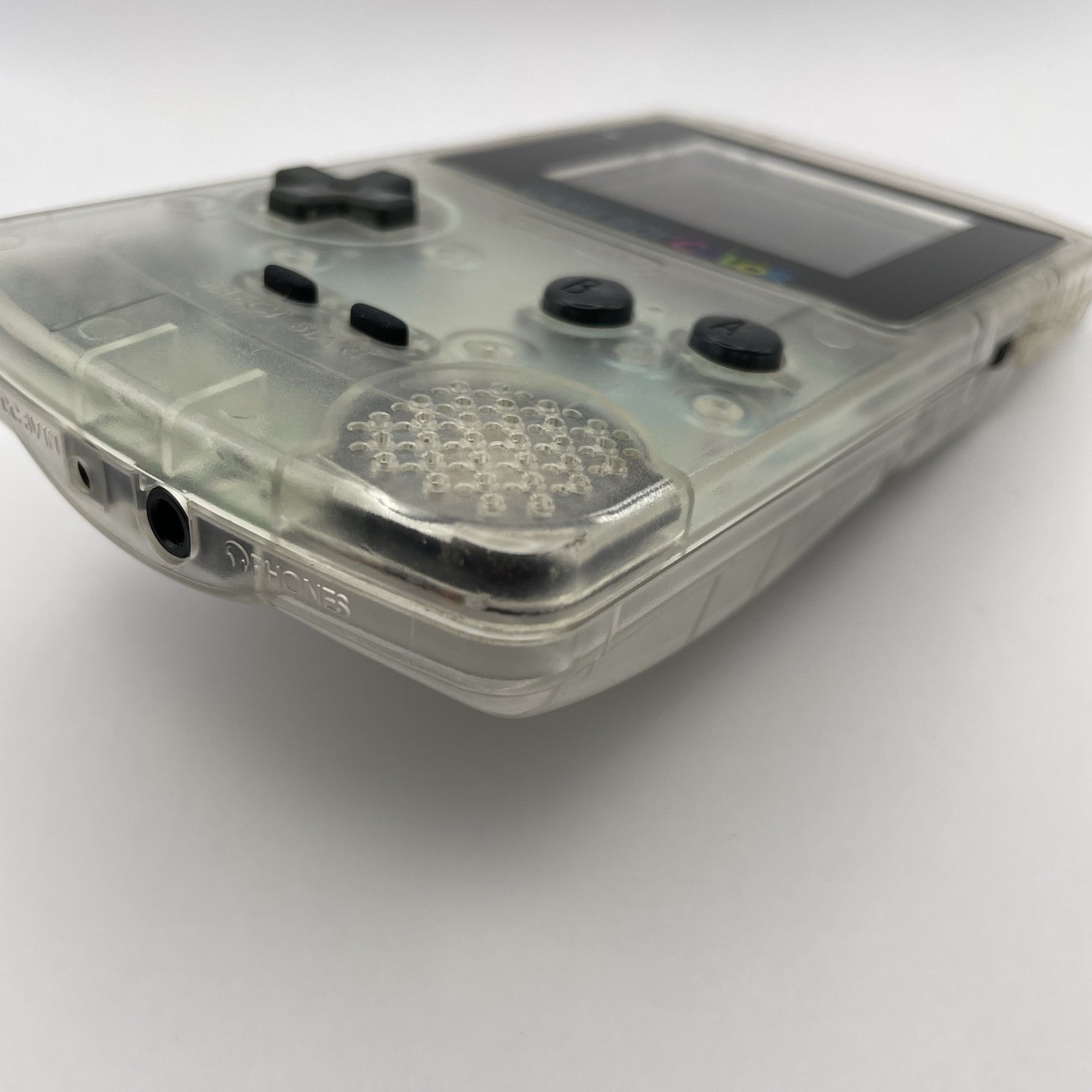Nintendo Game Boy Color Clear Console CGB-001 TestedNew Screen Lens Japan