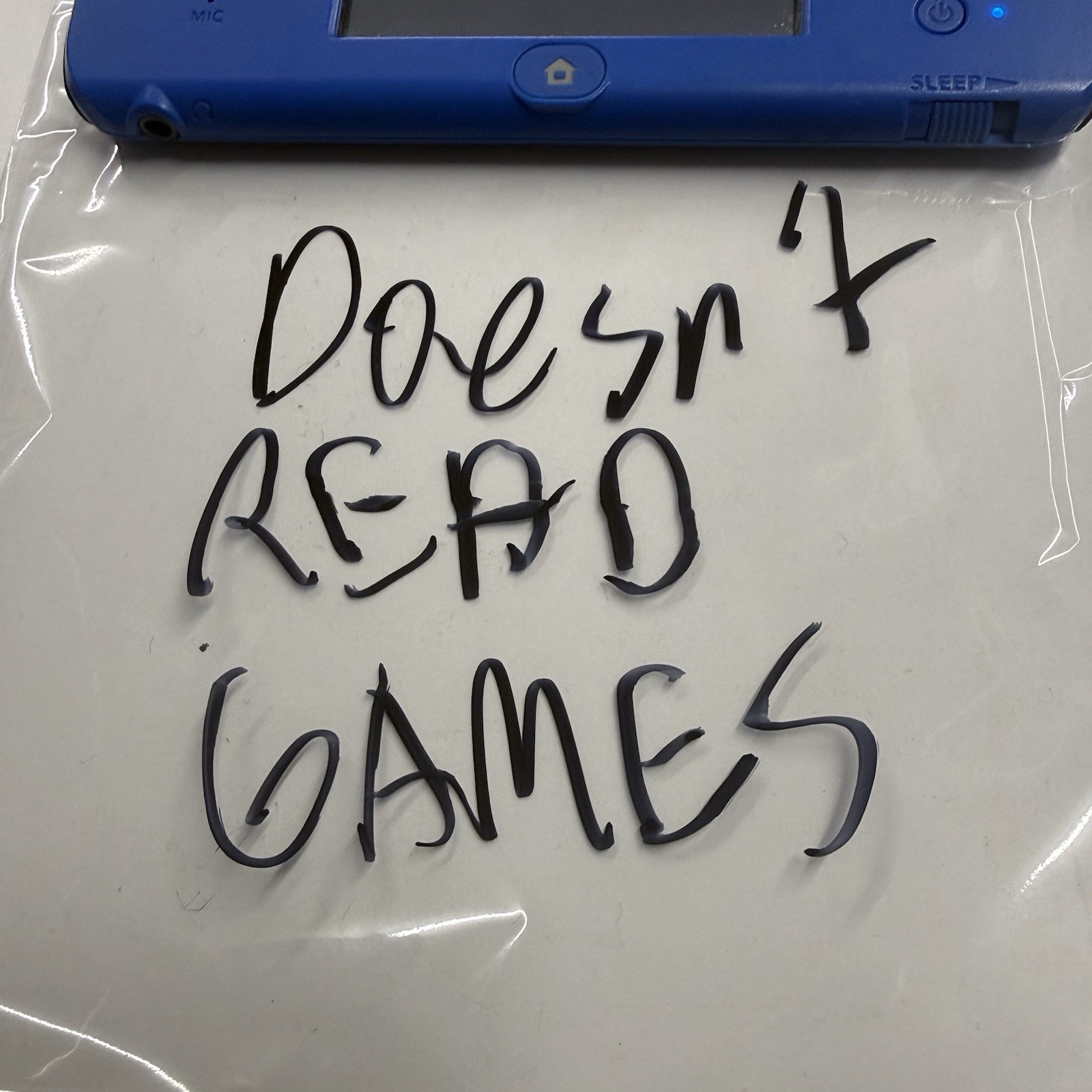 Defective 3ds – Nintendo 2ds 4GB Console Blue Doesn’t Read Games #1