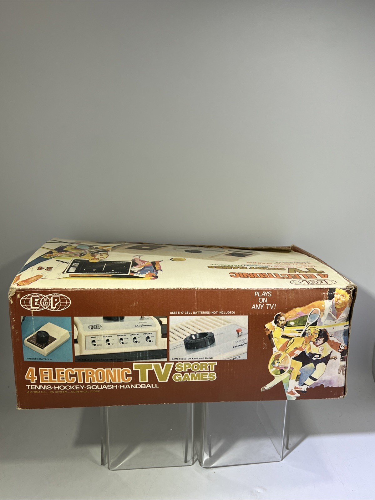 E&P-800 Sharp Magnavox 4 Sports Electronic Video Games W/Box & Manual (Parts)#ML