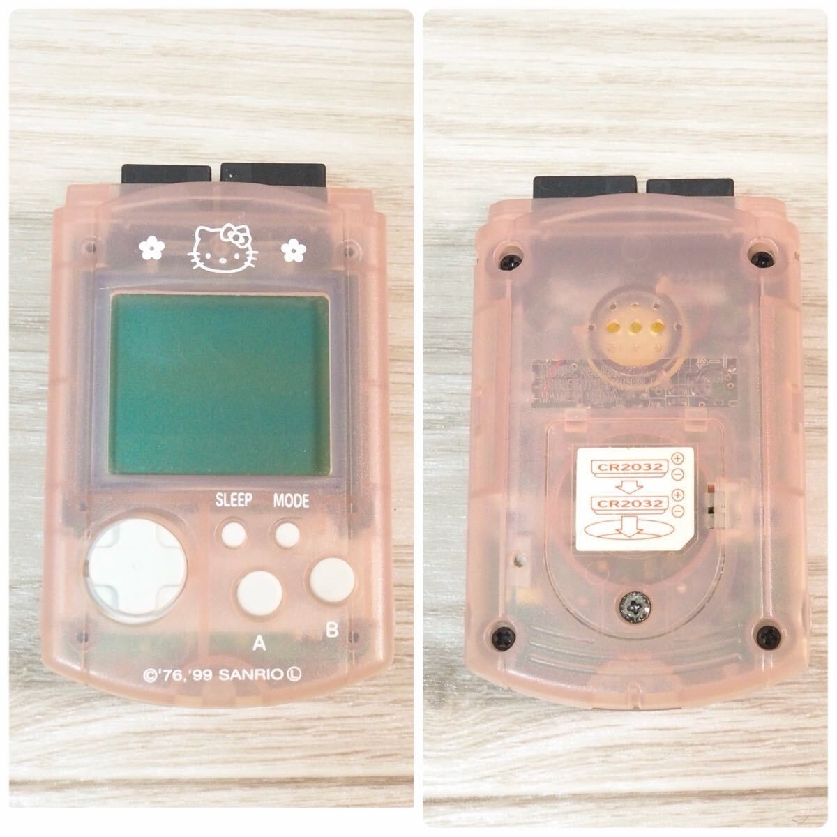 SEGA Dreamcast Hello Kitty Pink Skeleton Console HKT-3000 Tested Working Japan