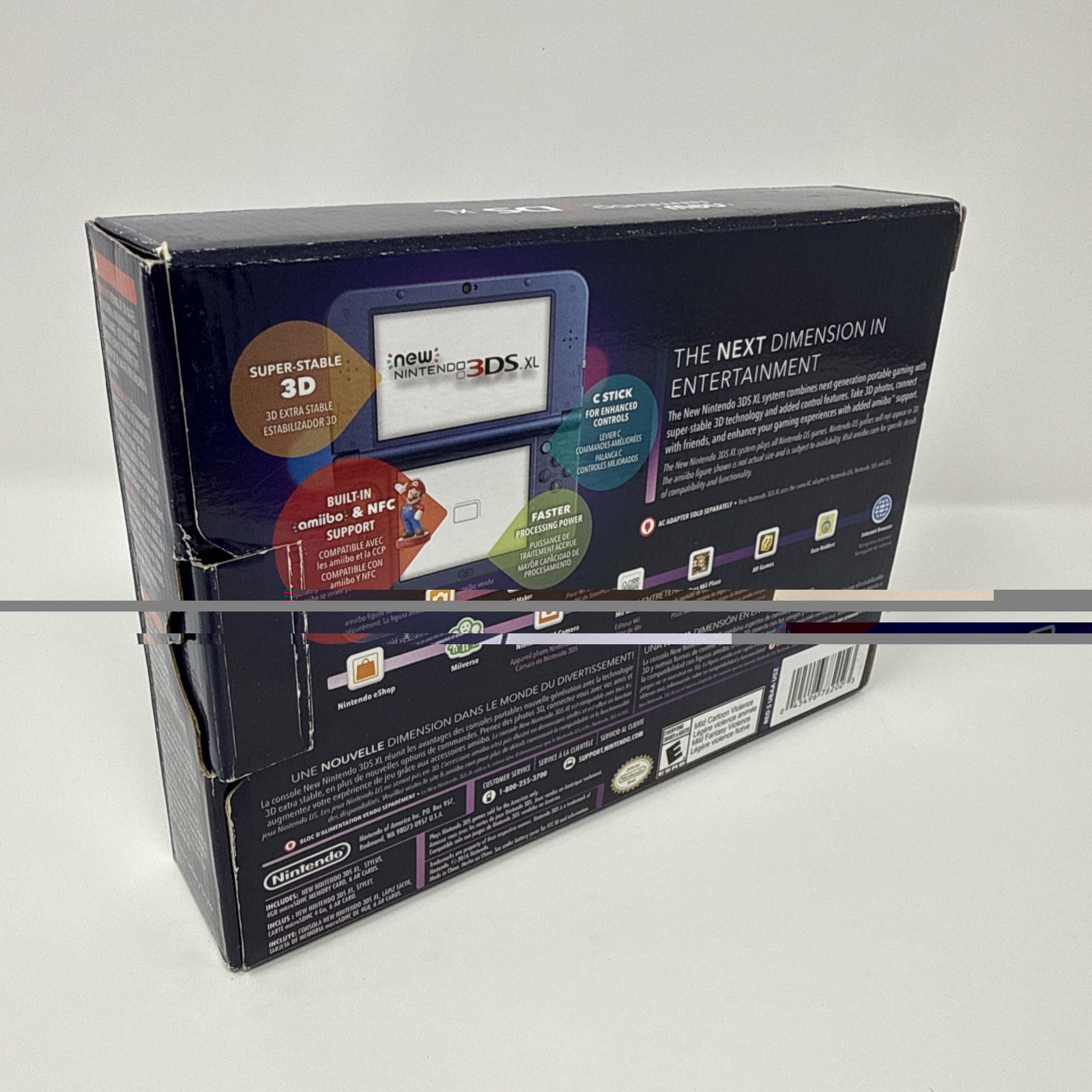 New Nintendo 3DS XL Galaxy Edition Handheld Console CIB + Pokemon & Super Smash