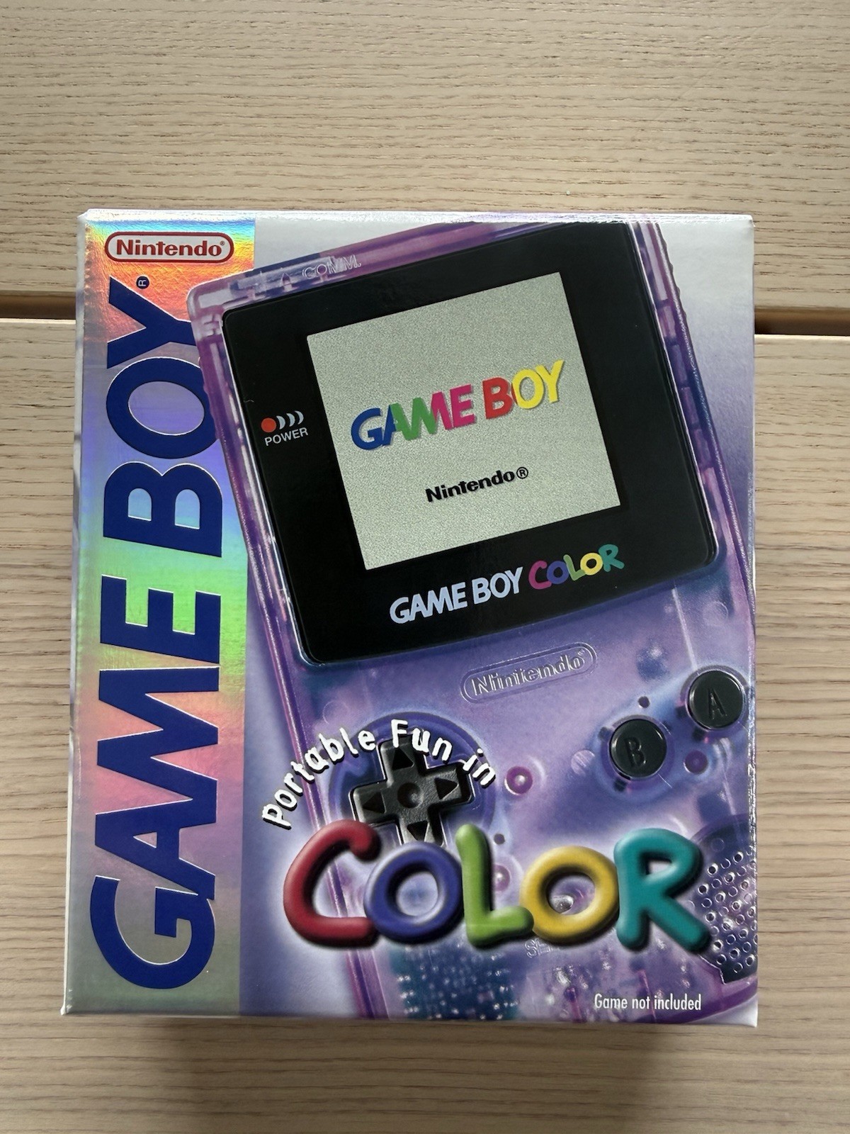 Nintendo Gameboy Color Atomic Purple CIB PRISTINE – LOT – Tested & Working!