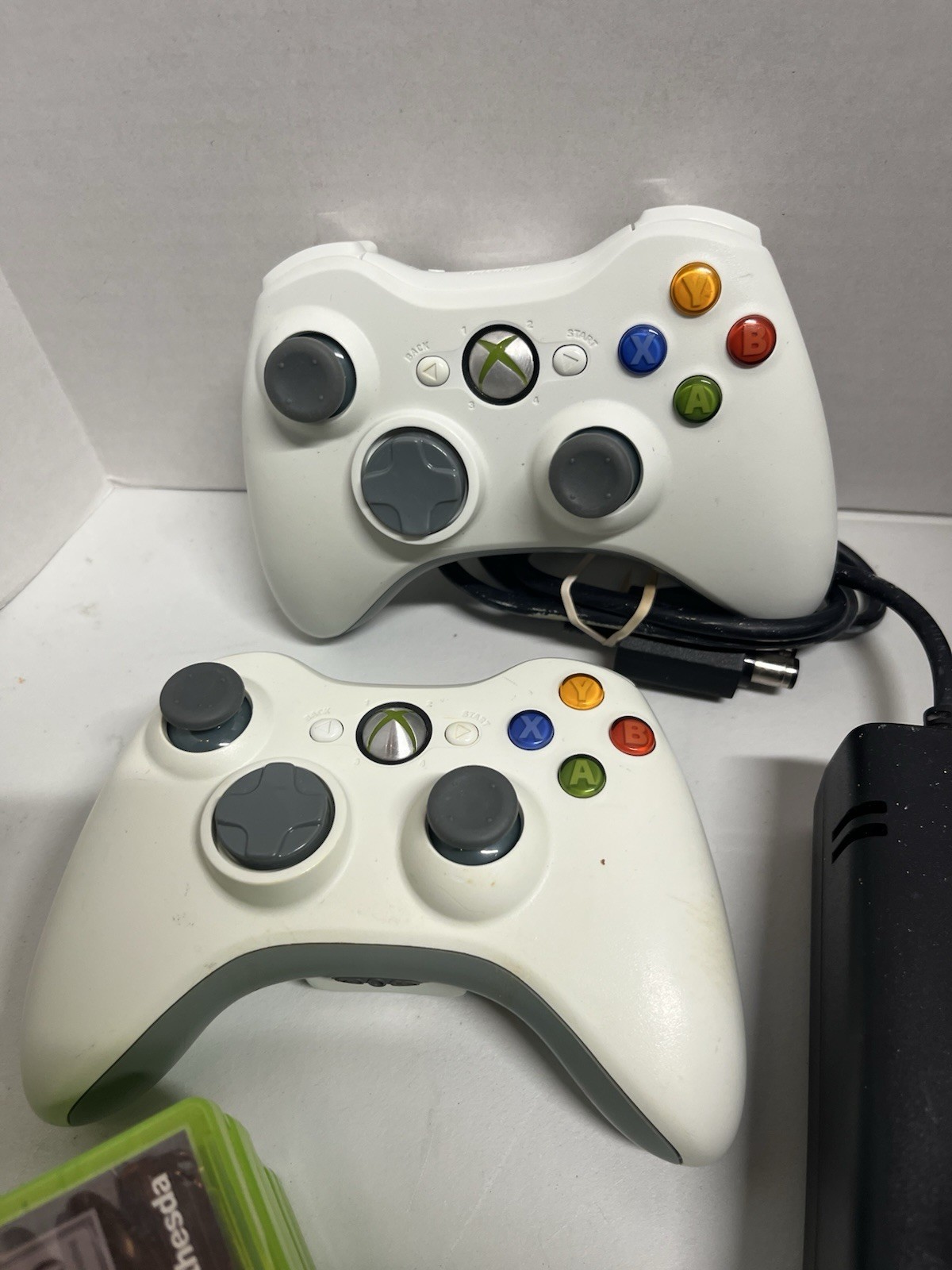 Microsoft Xbox 360 S Slim White 250GB Console With Games Bundle Tested Working