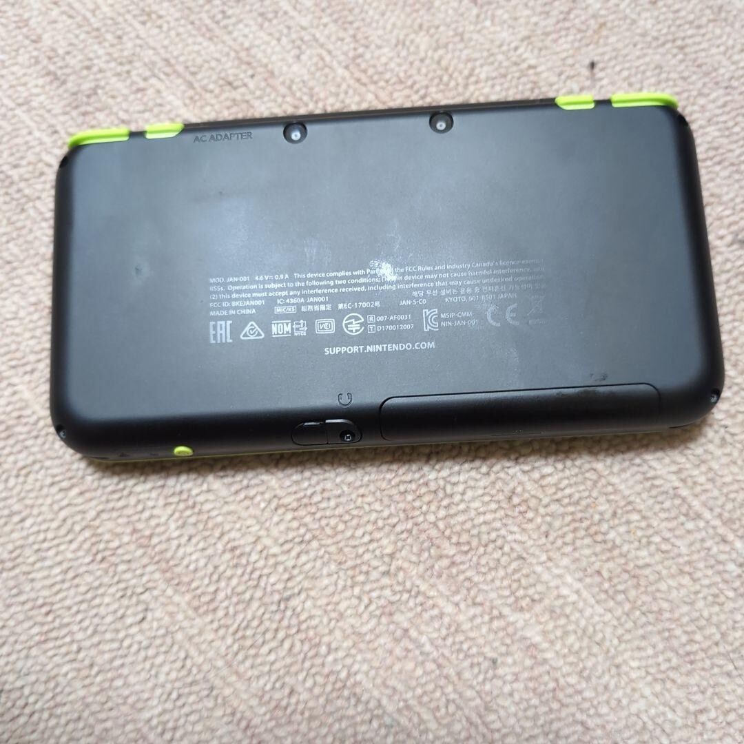 New Nintendo 2DS LL XL Black x Lime Console Japanese only From Japan
