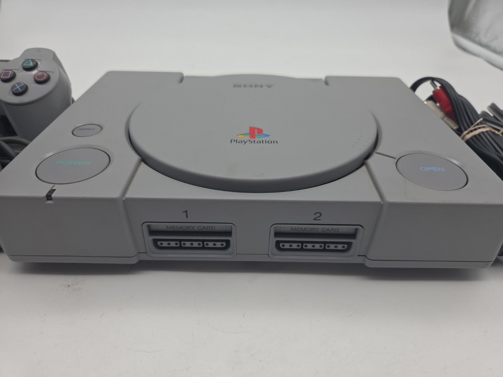 Sony PlayStation PS1 Console Only SCPH-7501 W/ 2 OEM controllers, AV Power Cord