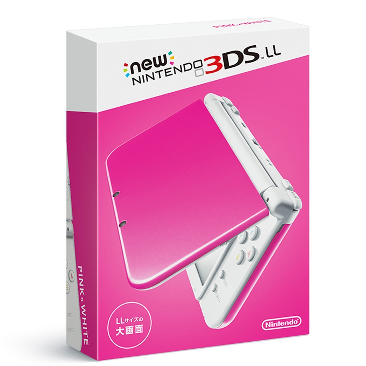 New Nintendo 3DS LL Pink × White Japanese Imported Version JP
