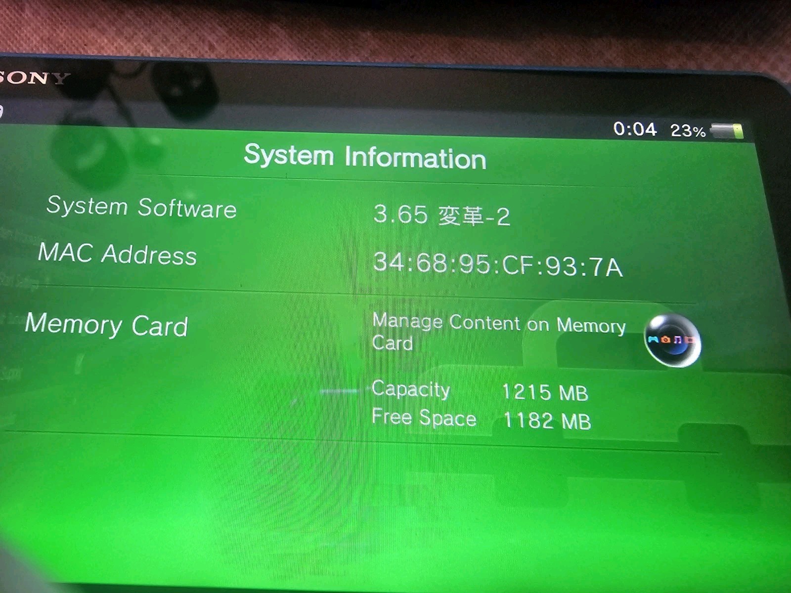 Sony PlayStation PS Vita PCH-2000 Aqua Blue TESTED 3.65 Fw