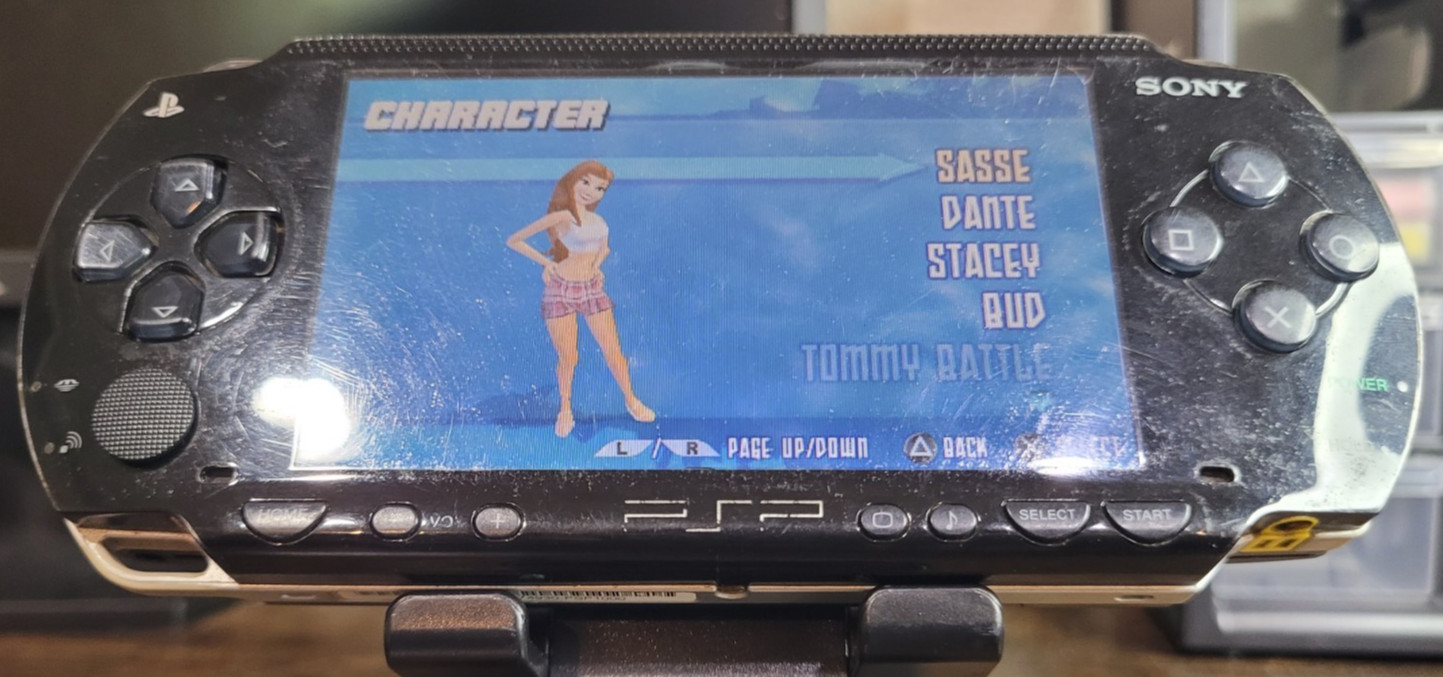 Sony PSP 1000 Black Console Only Tested Working Reads Discs No Battery Charger