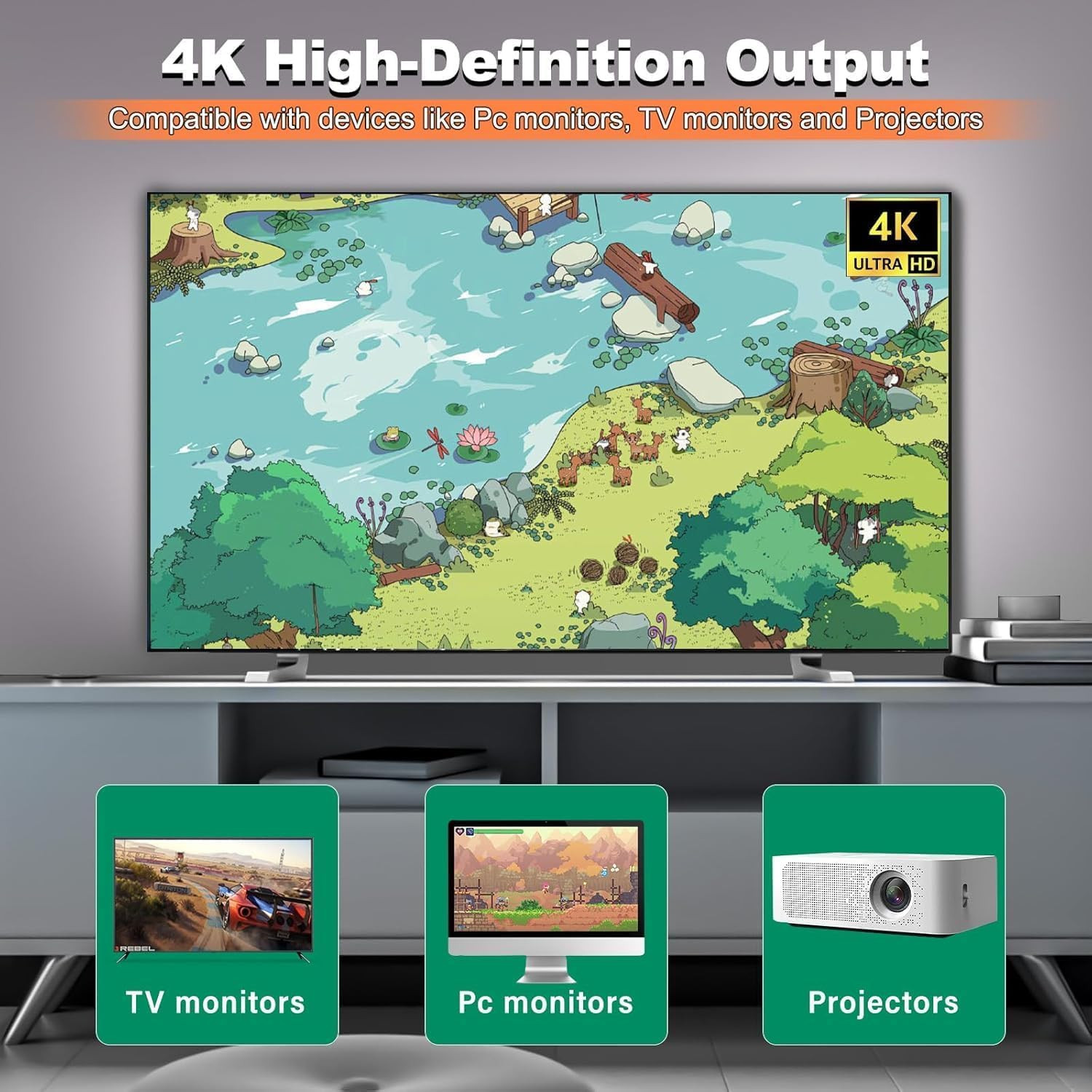 New Retro Gaming Console & Game Stick Pro – 20,000+ Classic Video Games, 23 Emul