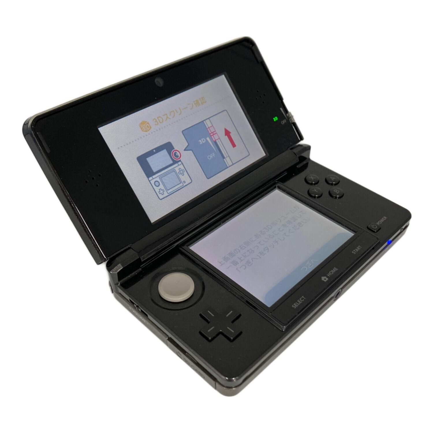 Nintendo 3DS Cosmo Black Handheld Console System Complete in Box Used