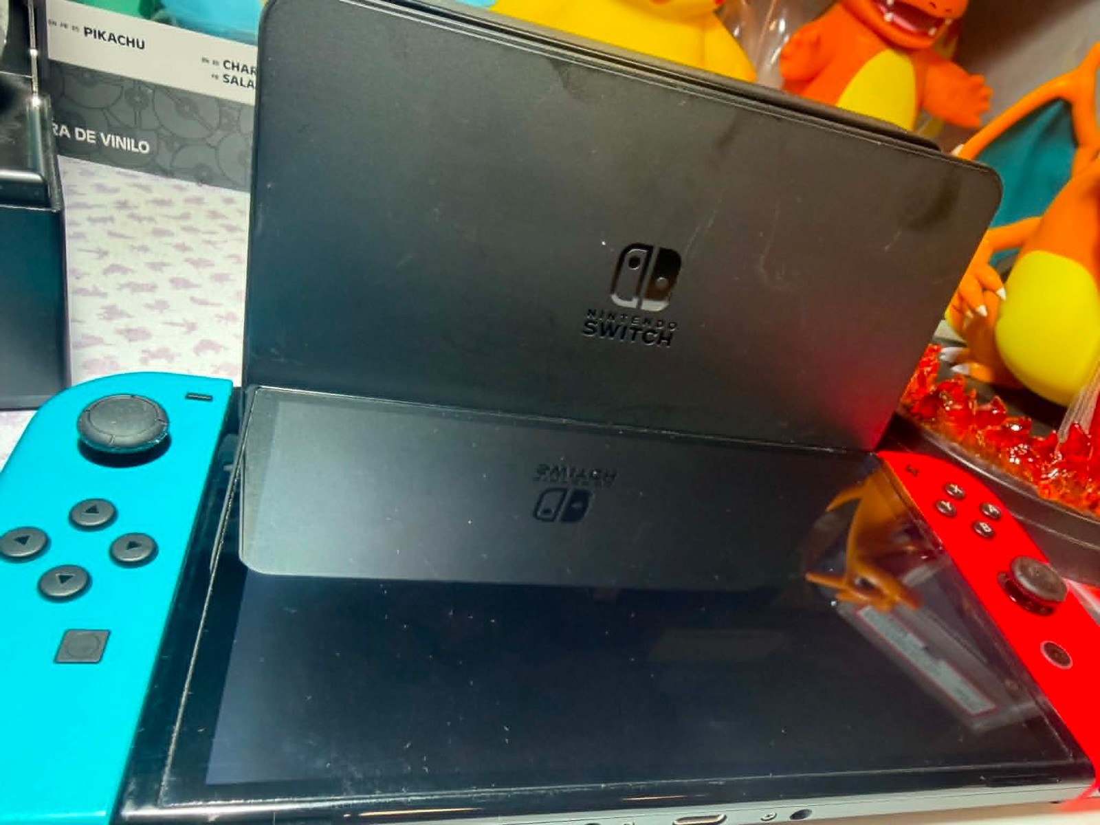 Nintendo Switch OLED Model HEG-001 Handheld Console 64GB – Red/Blue Tested Used