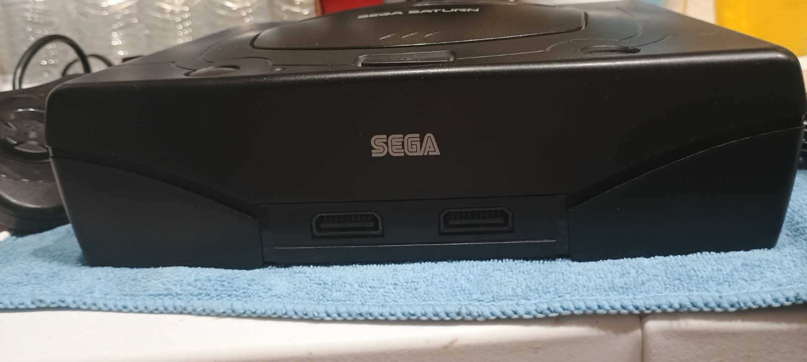 Sega Saturn Console Black MK-8000A Phoebe ODE Laser Bear SD Mount 32GB SanDisk