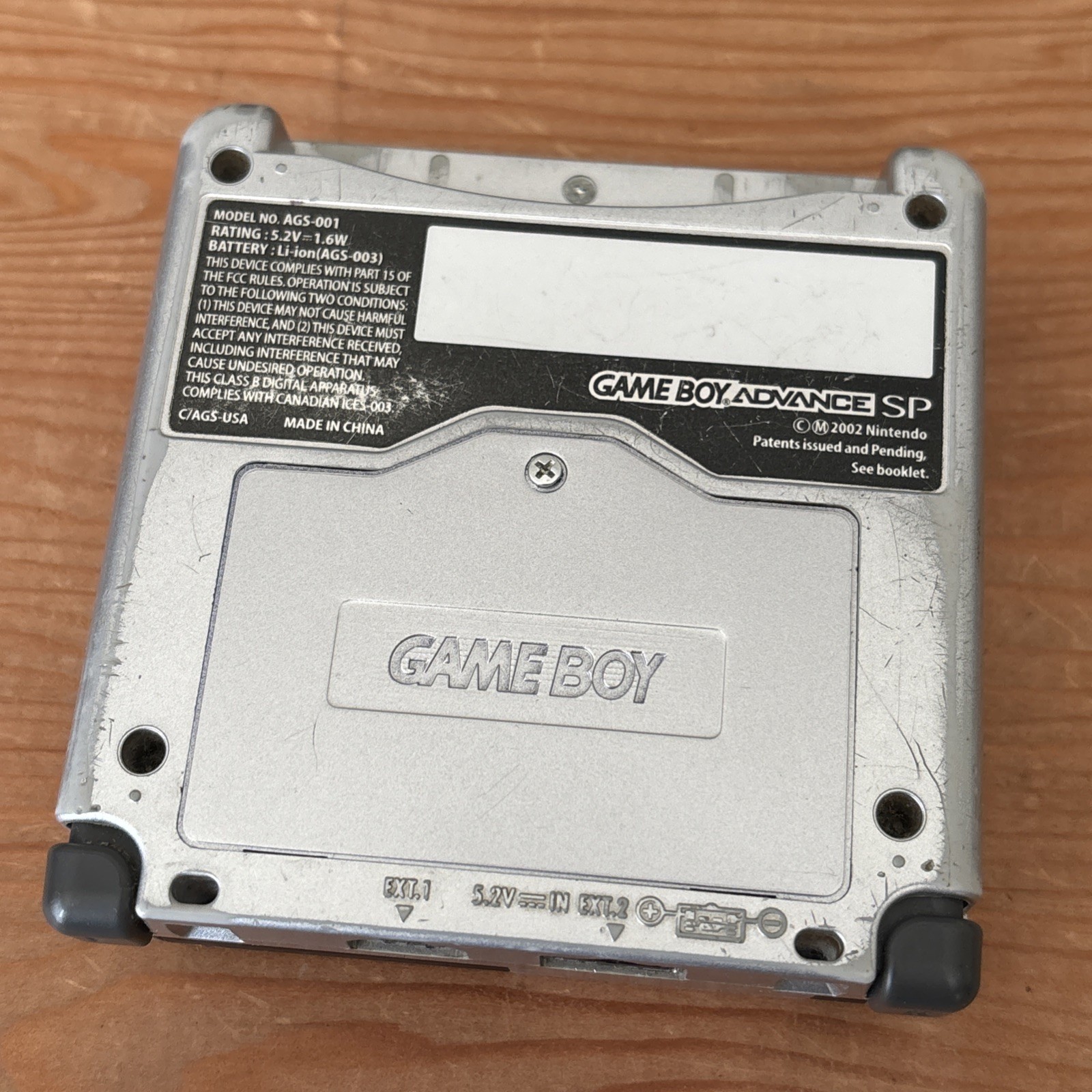 Nintendo Game Boy Advance SP Handheld System – Silver & Black NEW BATTERY