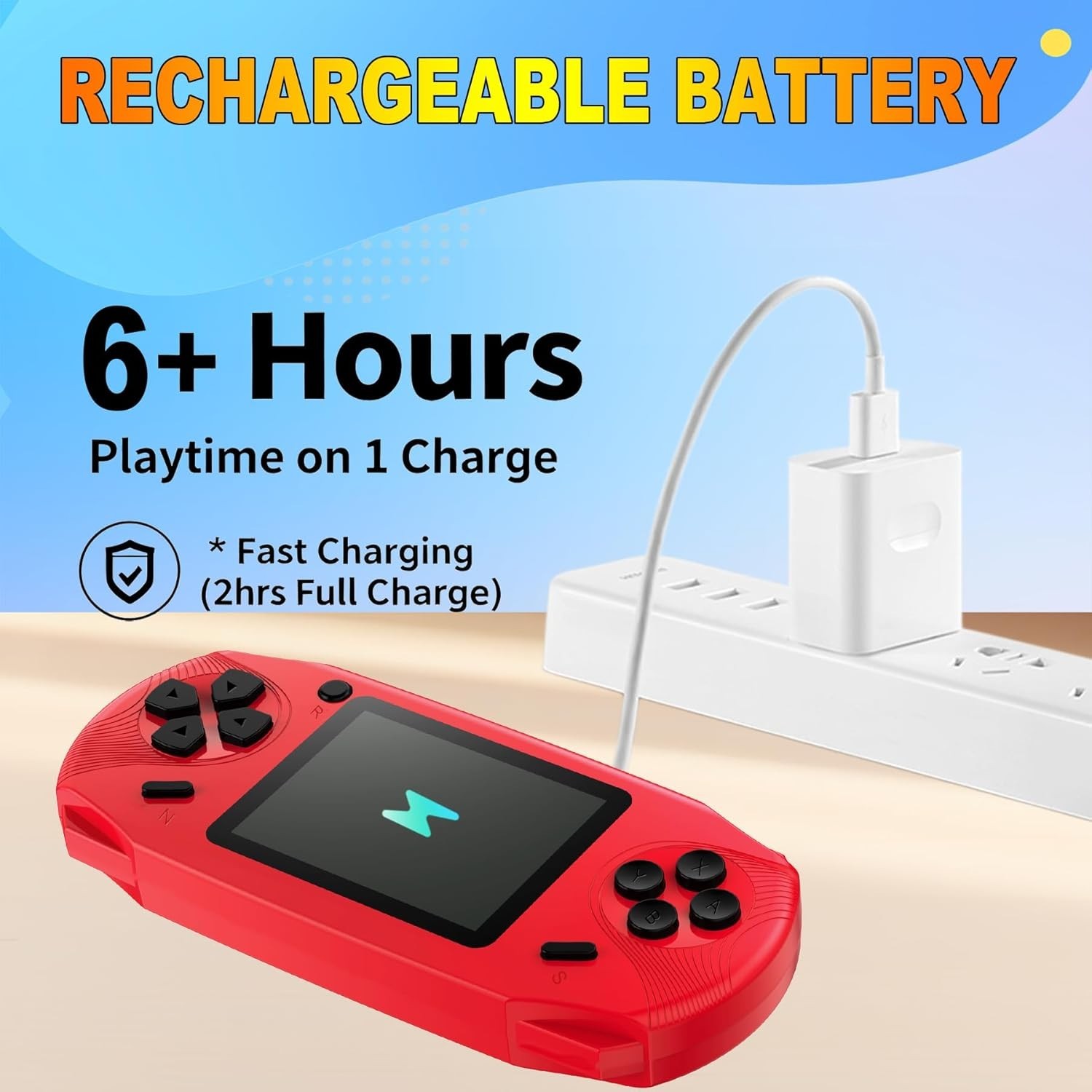 Portable 220 Retro Games Handheld Player – 3.0” Screen, Rechargeable Toy Gift
