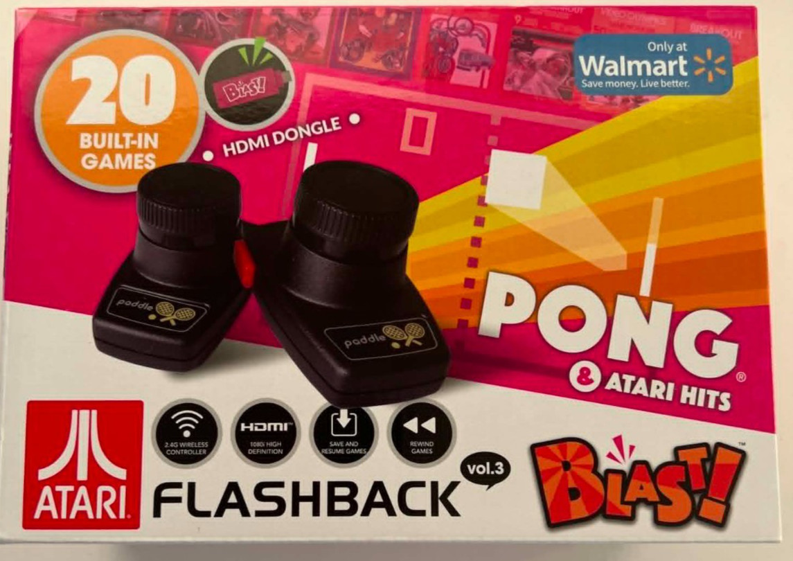 Atari Flashback Blast Vol.3 Pong & Atari Hits Plug & Play Videogame