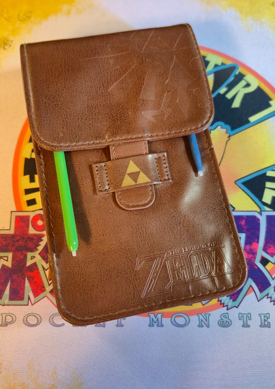 Nintendo 3DS Handheld System + Zelda Carry Case – Flame Red Tested Working