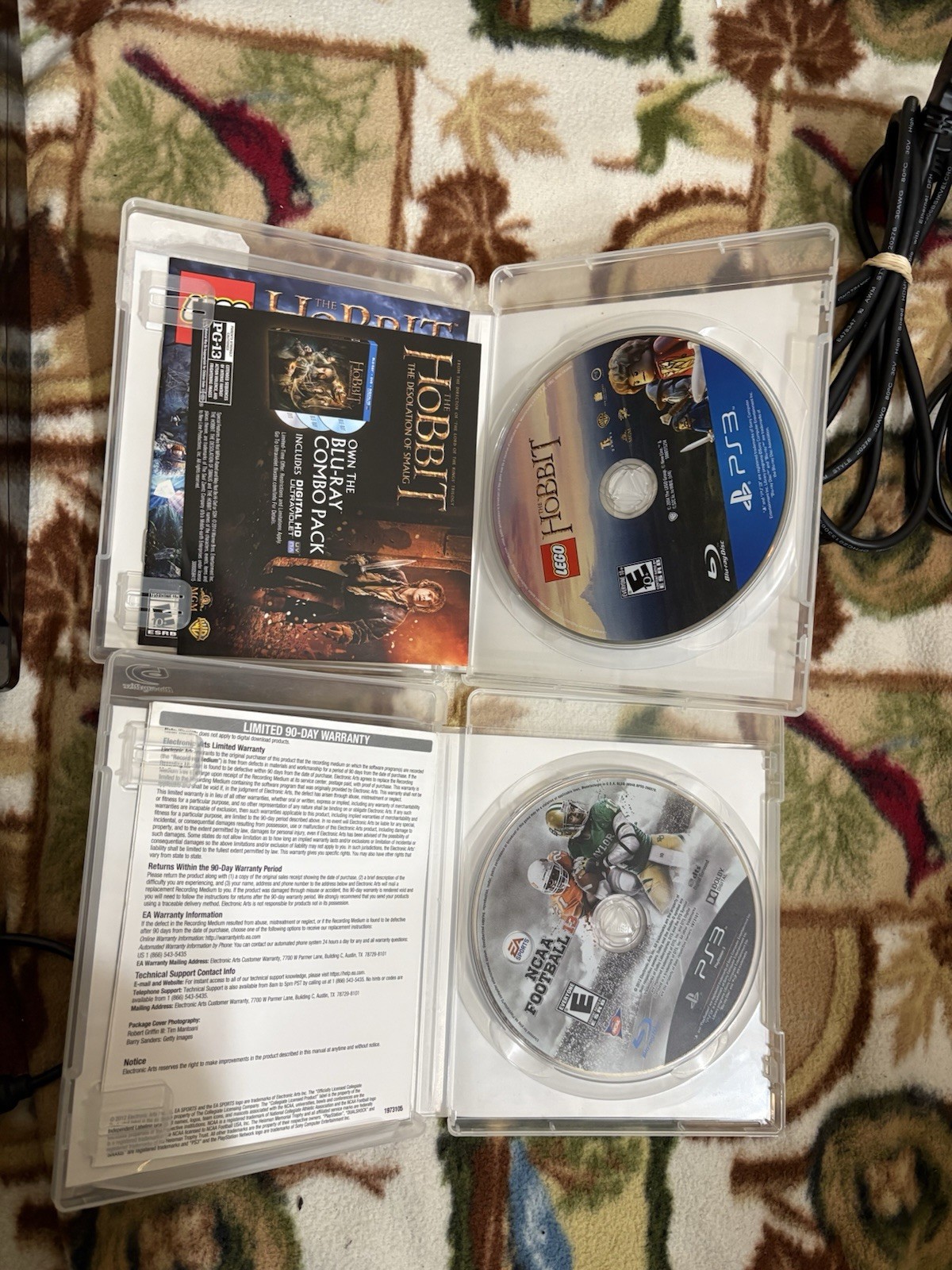 Sony PlayStation 3 Slim 120 GB Console Bundle CECH-2001A 8 Games 2 Controllers
