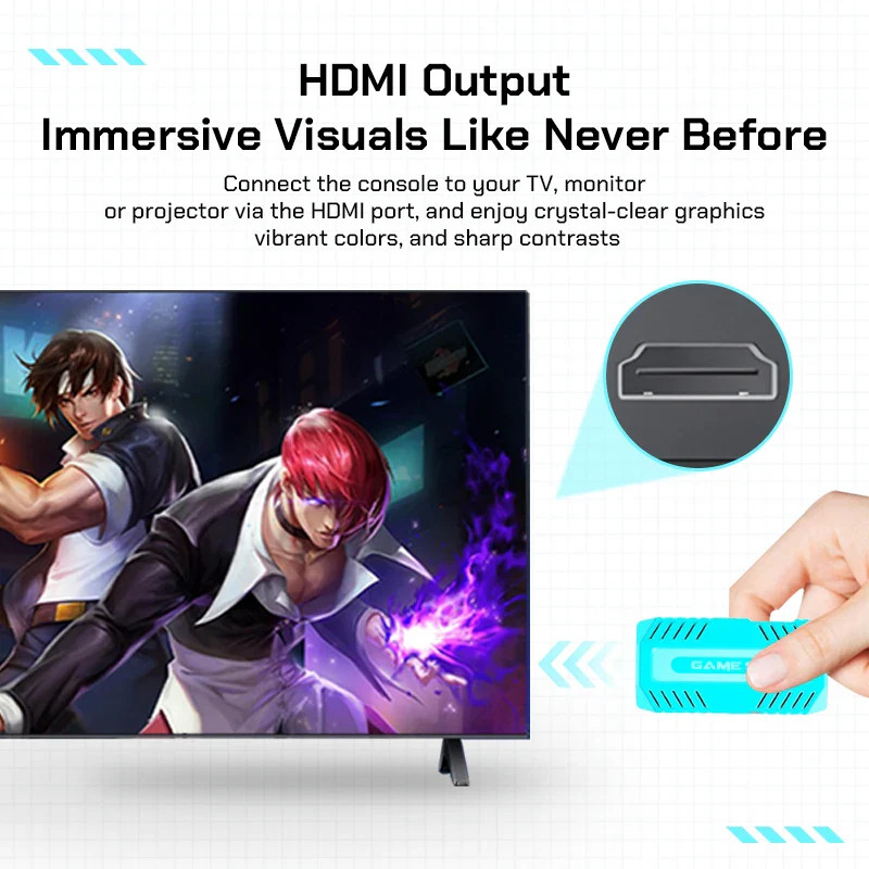 U36 Retro Game Stick with 128GB 50000+ Games 40+ Simulators Wireless Control TV