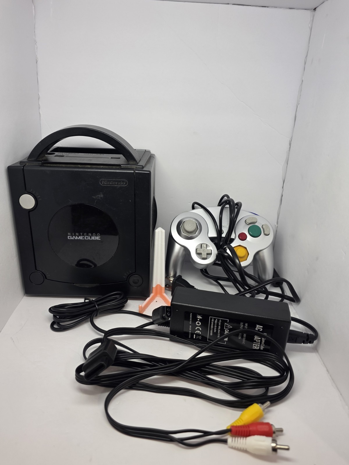 Nintendo Black GameCube Console Set DOL-001 Tested