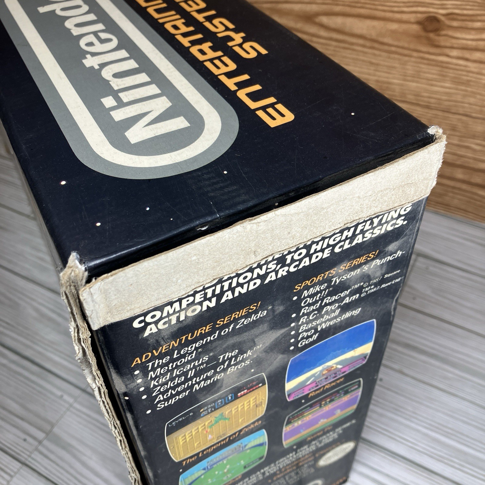 Nintendo NES Action Set Home Console – White/Gray In Box With Foam And Inserts