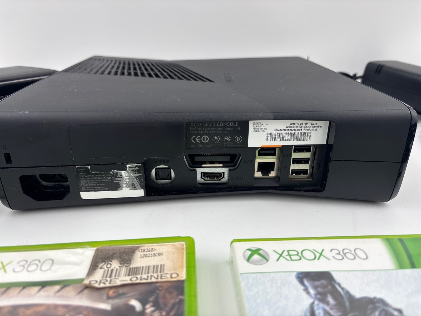 TESTED Microsoft Xbox 360 S Slim 250GB Console Bundle Kinect 2 Games Microphones