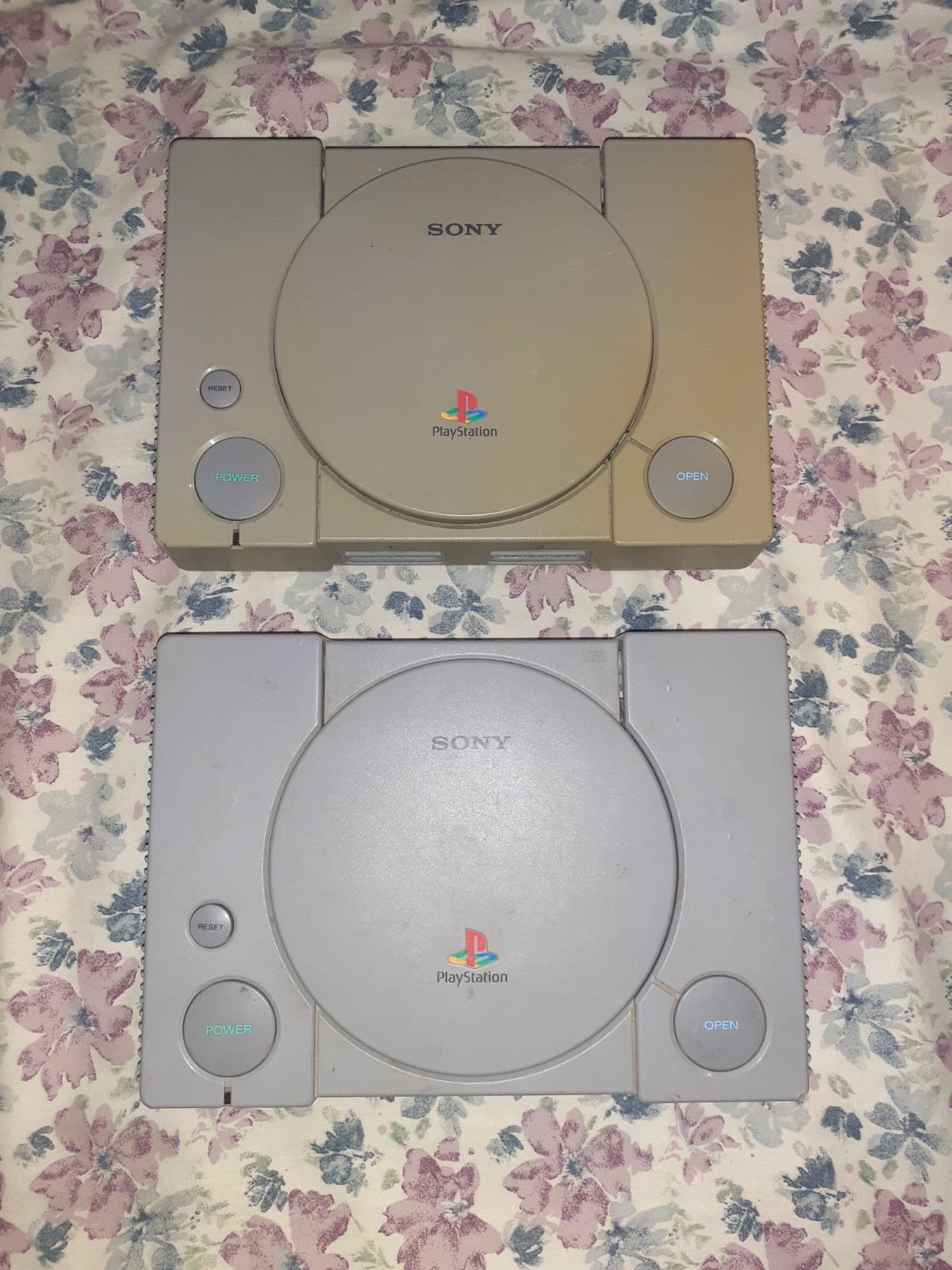 *Junk* Sony Playstation 1 PS1 Console System Only Lot 2 SCPH-7501 power-untested