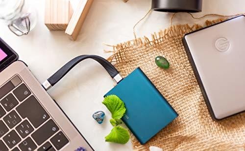 Ezo Flex USB-C to USB-C Flat Cable 13.5cm 20Gbps 100W PD Fast Charging