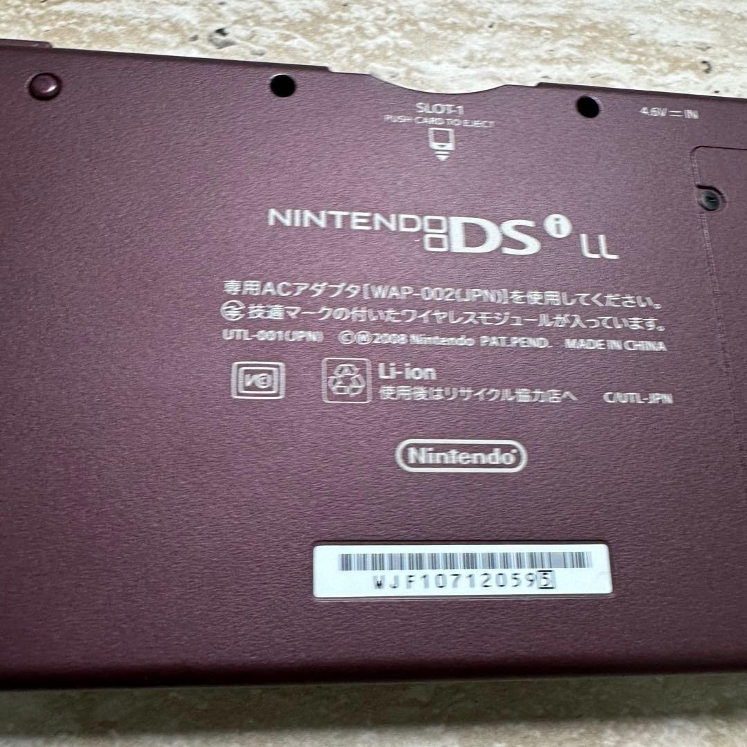 Nintendo DSi LL Wine Red Console Boxed Tested Working 6586