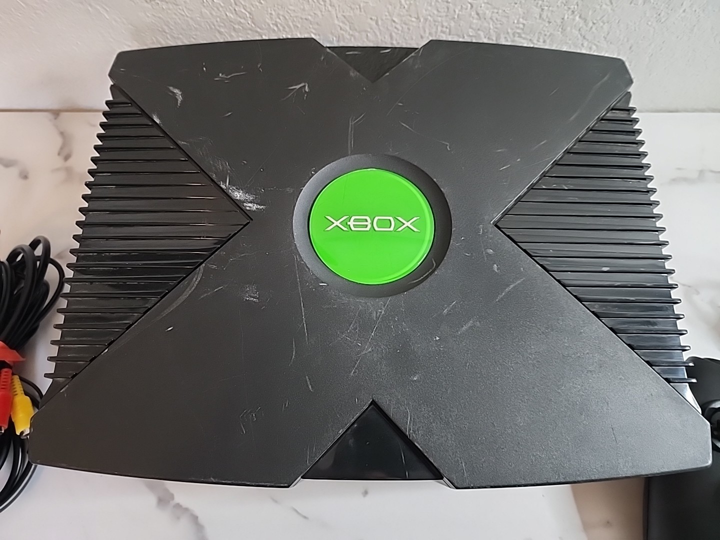 Original Microsoft Xbox Console Complete System With Controller & Plugs