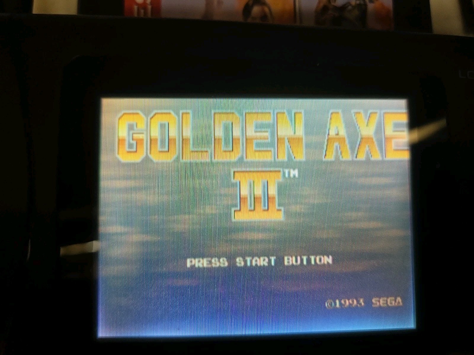 Sega Nomad Console. With Box (no inserts). A/C adaptor. Battery holder missing..