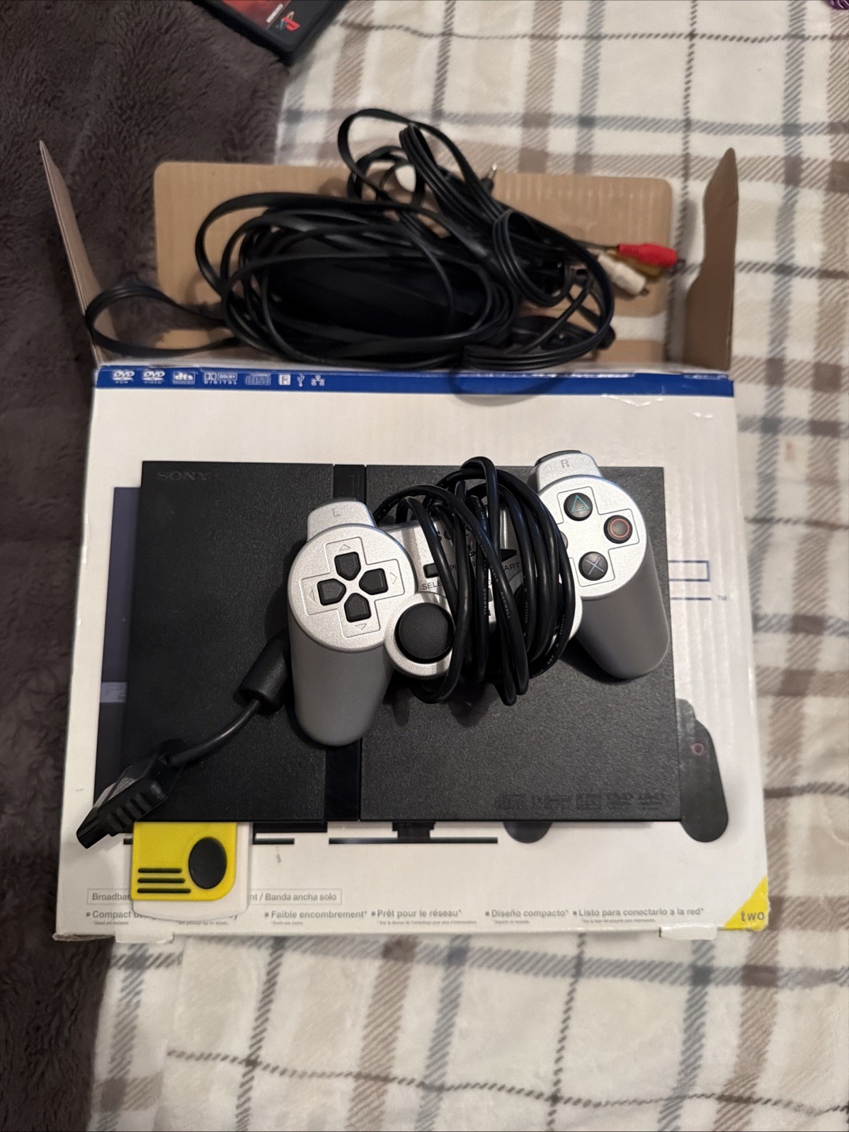 Sony PlayStation 2 PS2 Slim Console Complete. Tested Working