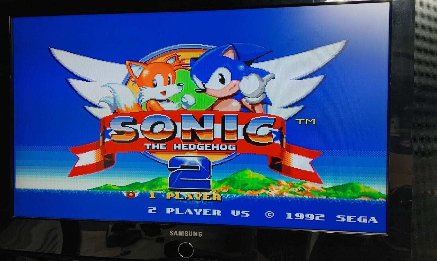 Sega Genesis Model 2 3bp Triple Bypass Mod Full Recap Blue LED Console Only