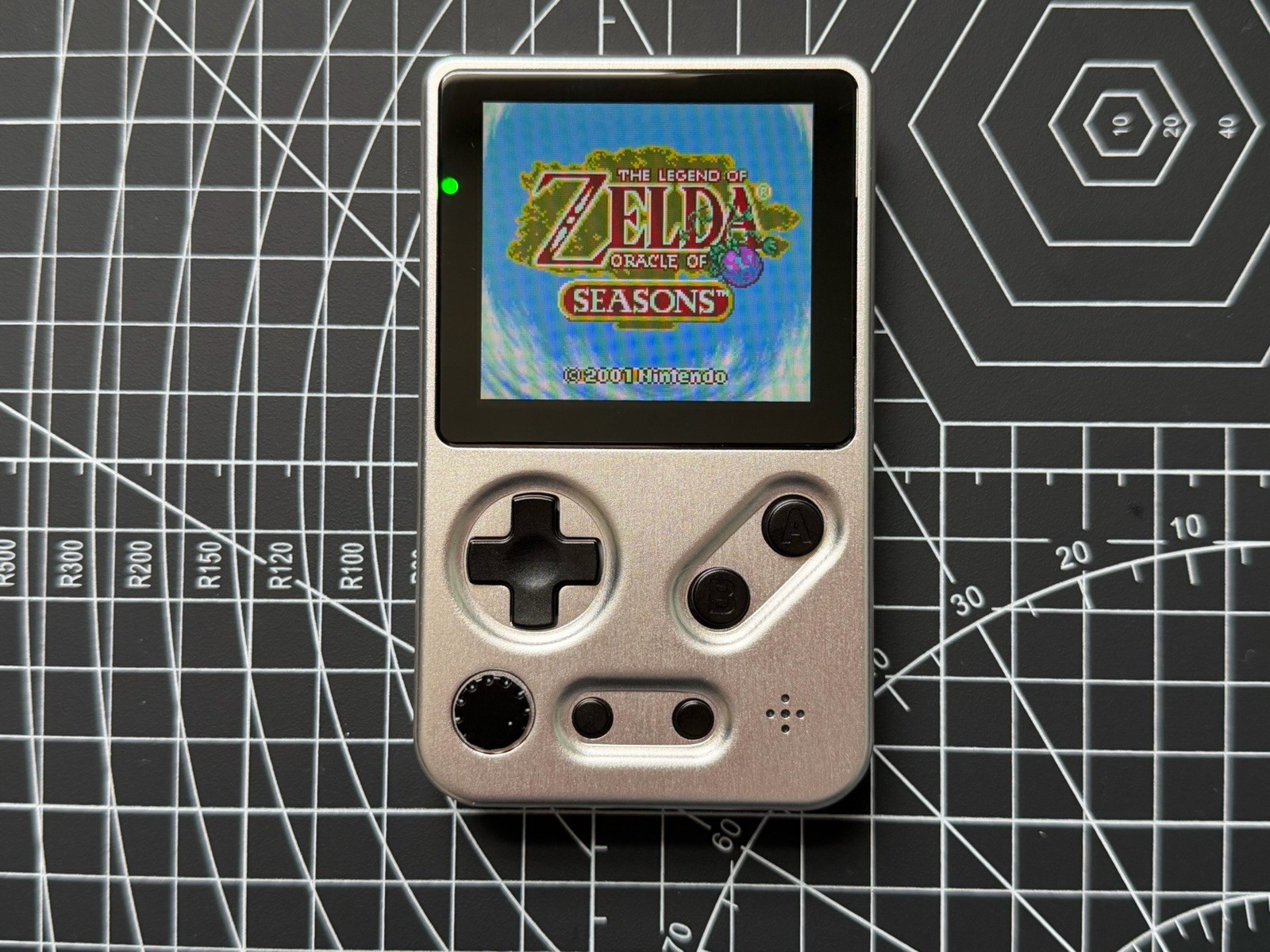 Nintendo Game Boy Color – Tad Boy Color Alu Silver Shell & Type C & IPS Screen