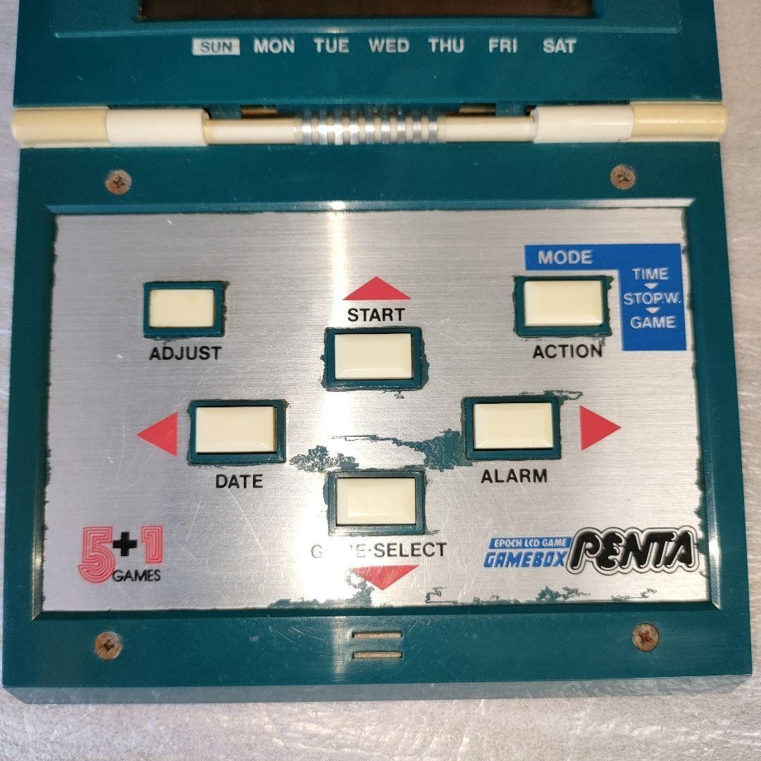 Epoch Gamebox Penta LCD Electronic Game 1983 Japan 5in1 Monster Tested Working