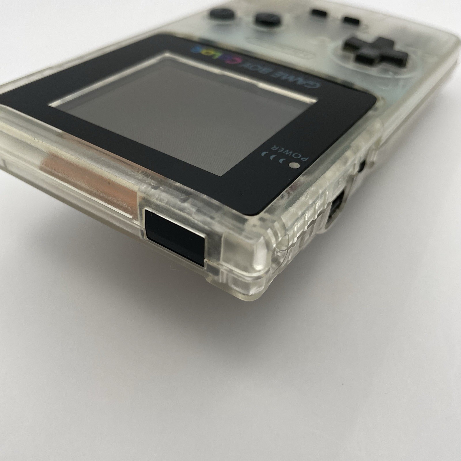 Nintendo Game Boy Color Clear Console CGB-001 TestedNew Screen Lens Japan