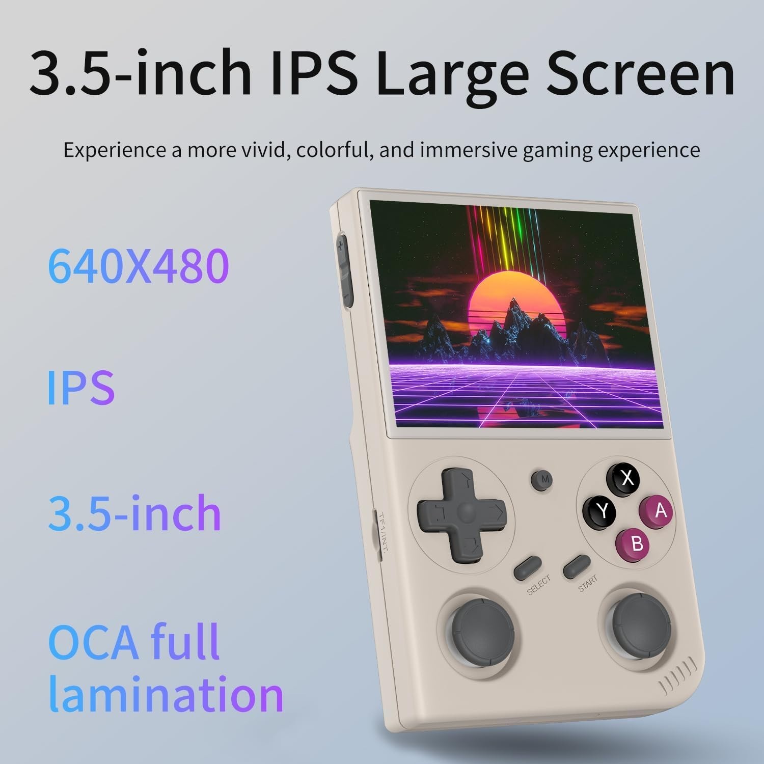 G350 Handheld Game Console – 64GB Storage, 3200mAh Battery, 4371 Games Preloaded