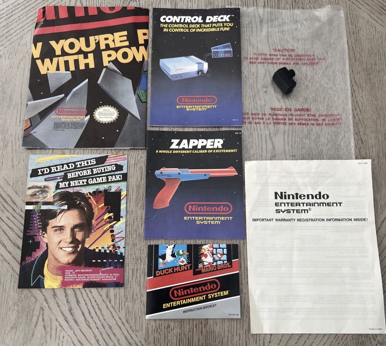 Nintendo NES Action Set Home Console (Tested) (CIB) With Games And Hook Ups