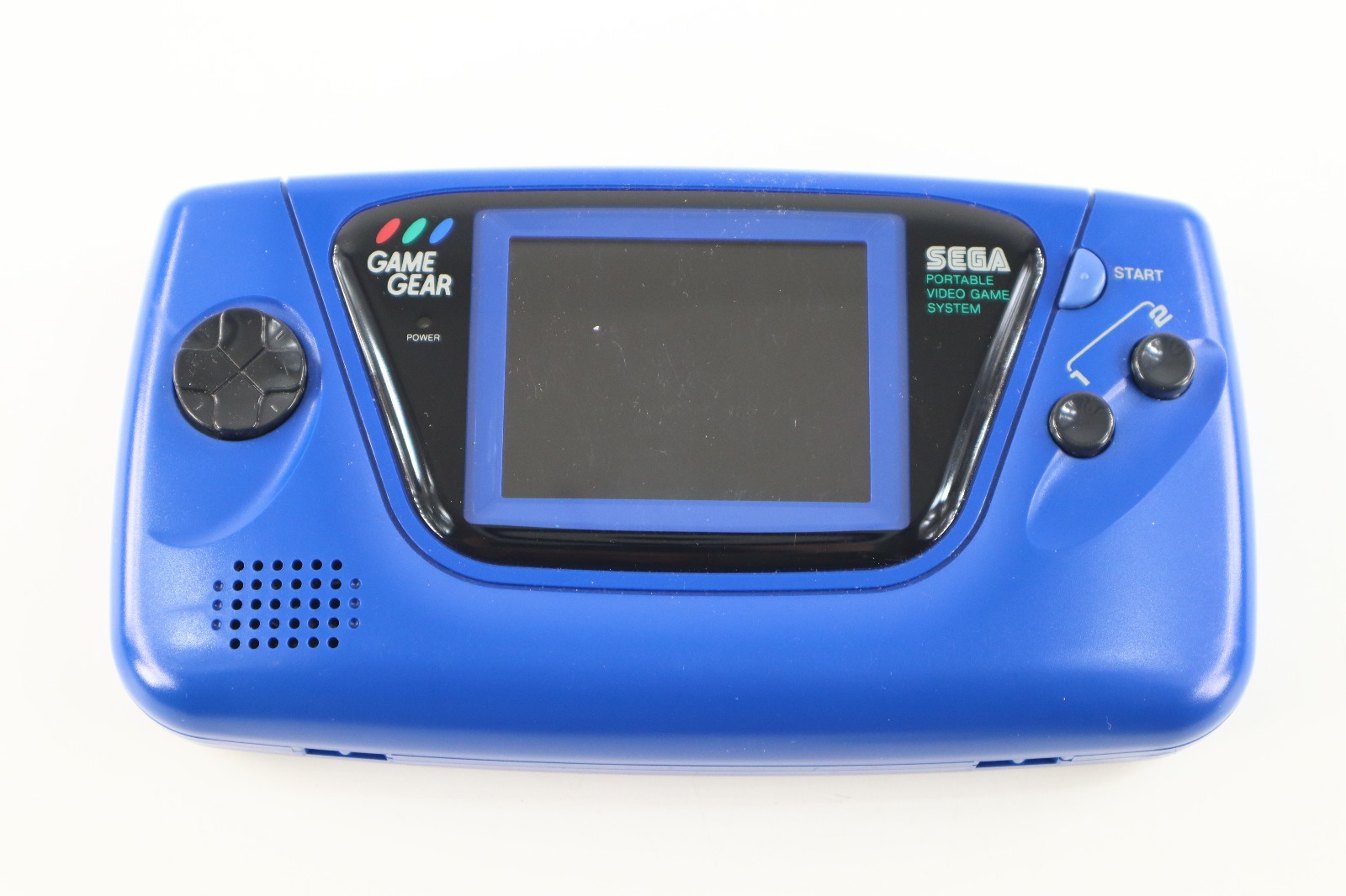 Sega Game Gear Blue Handheld Video Game Console W/ Case MINT SHELL