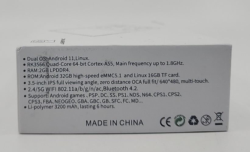 ANBERNIC RG353V Retro Handheld Game  – Dual OS Android 11.1 Linux – 64G NEW