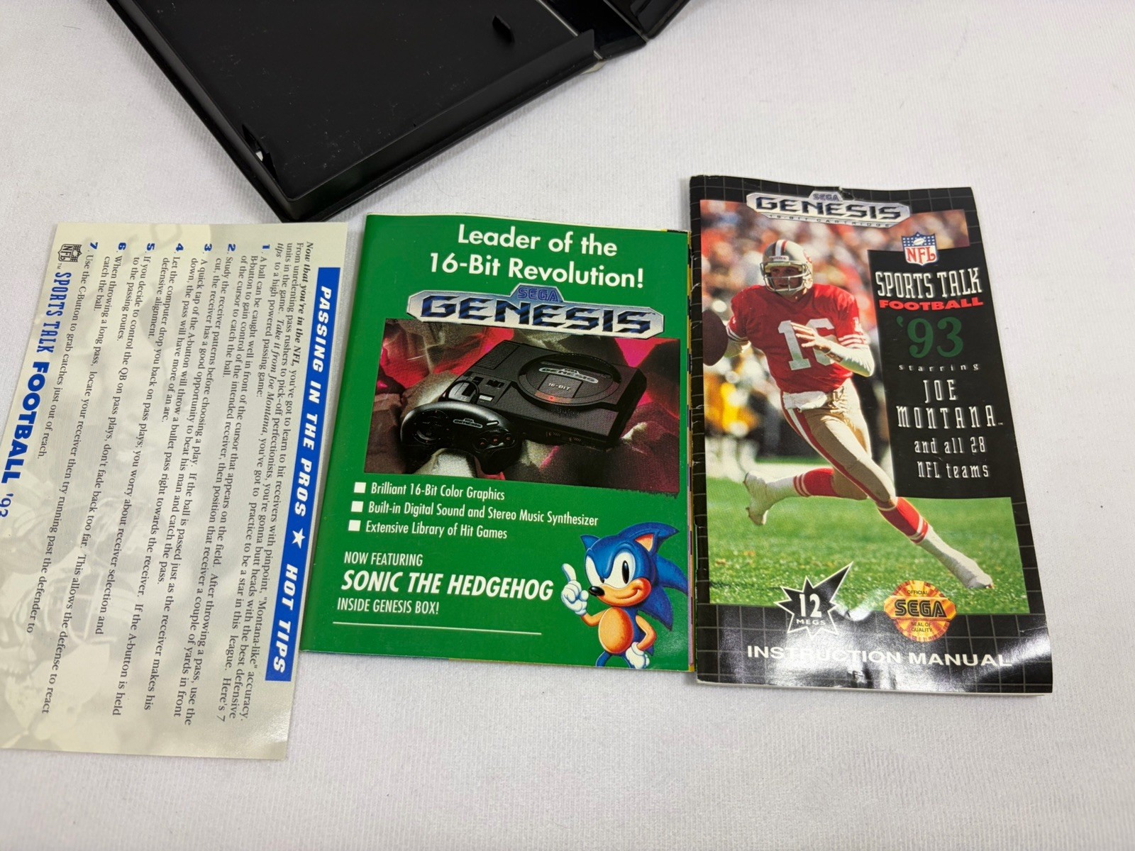 Sega Genesis Model 1601 W 1 Controller/Game Tested *RESET BUTTON NOT WORKING