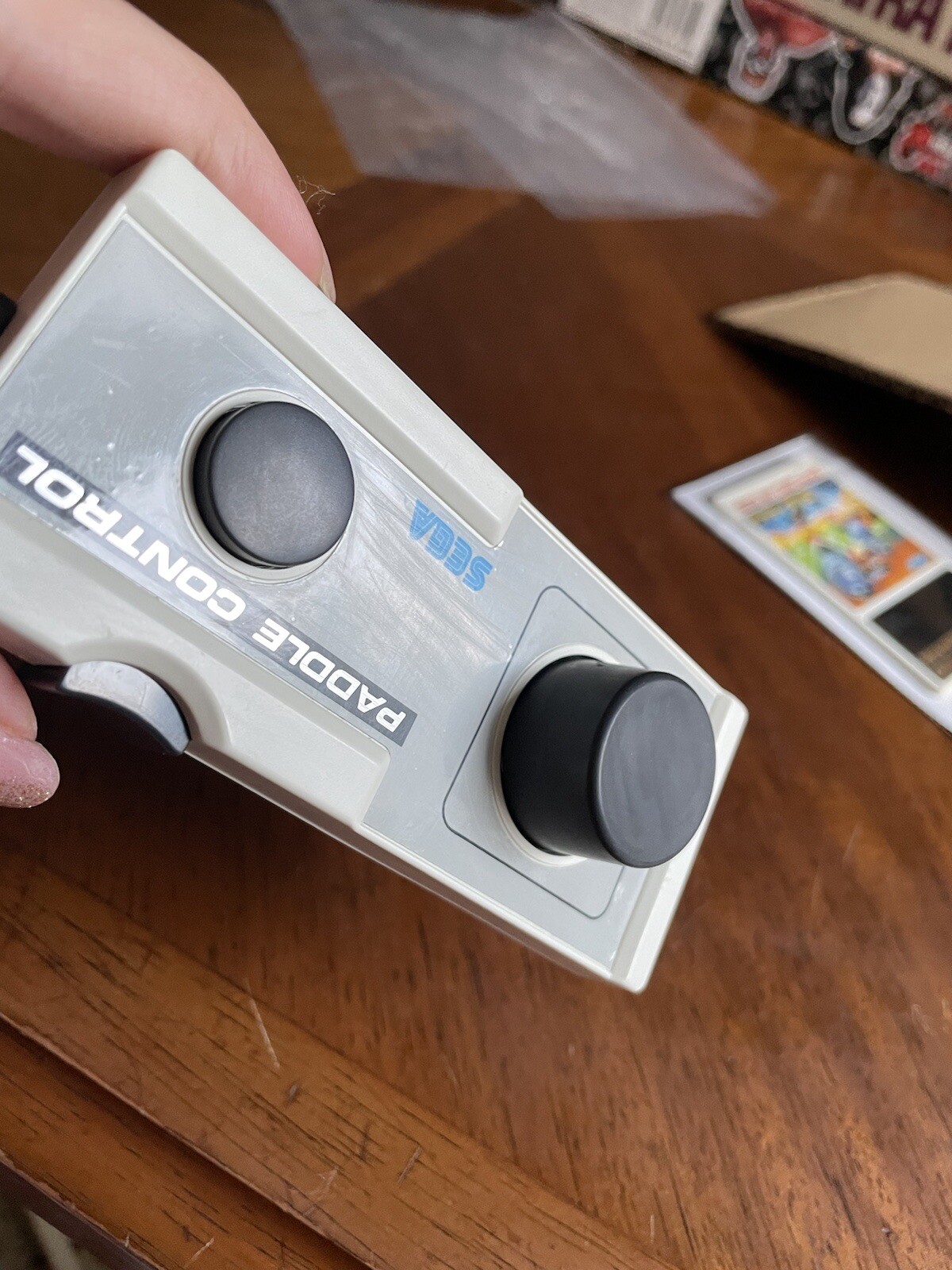 WOODY POP Sega My Card Japan Game For Mark III & Paddle Controller Set