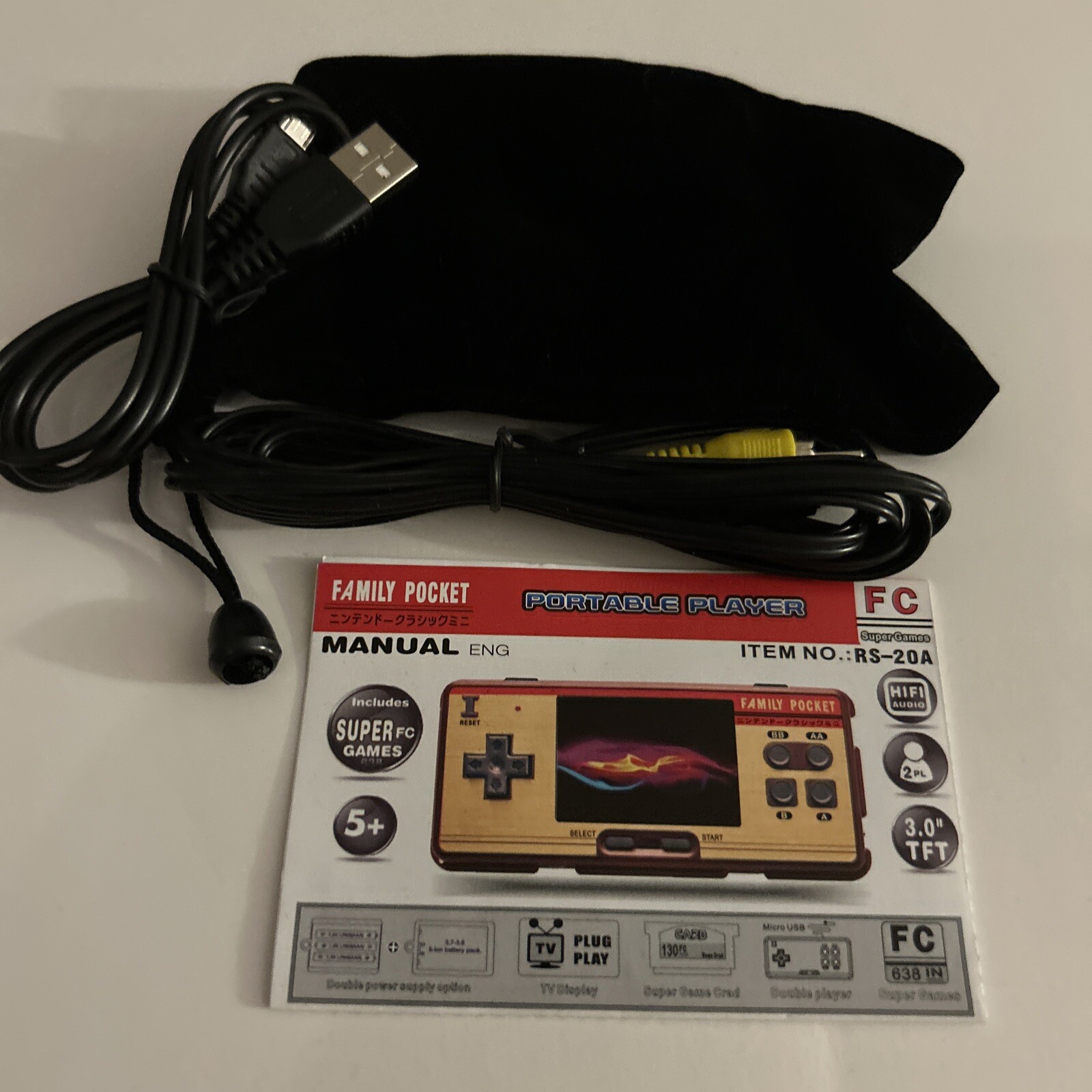 Family Pocket Handheld- 30th Limited Edition Mobile Game Console- Model RS-20A