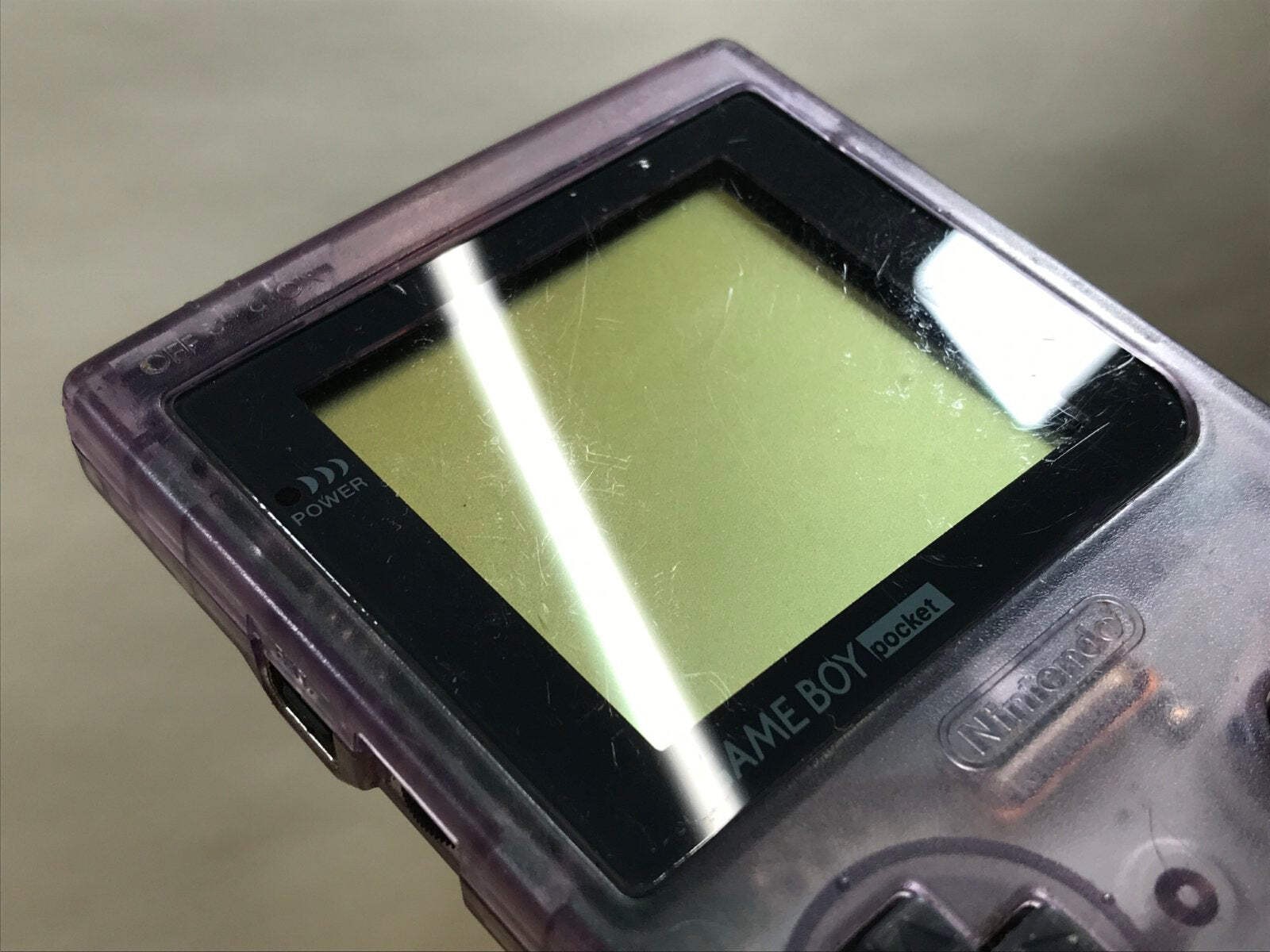 GameBoy Pocket Clear Purple Console Nintendo Japan – Tested Working LG9024
