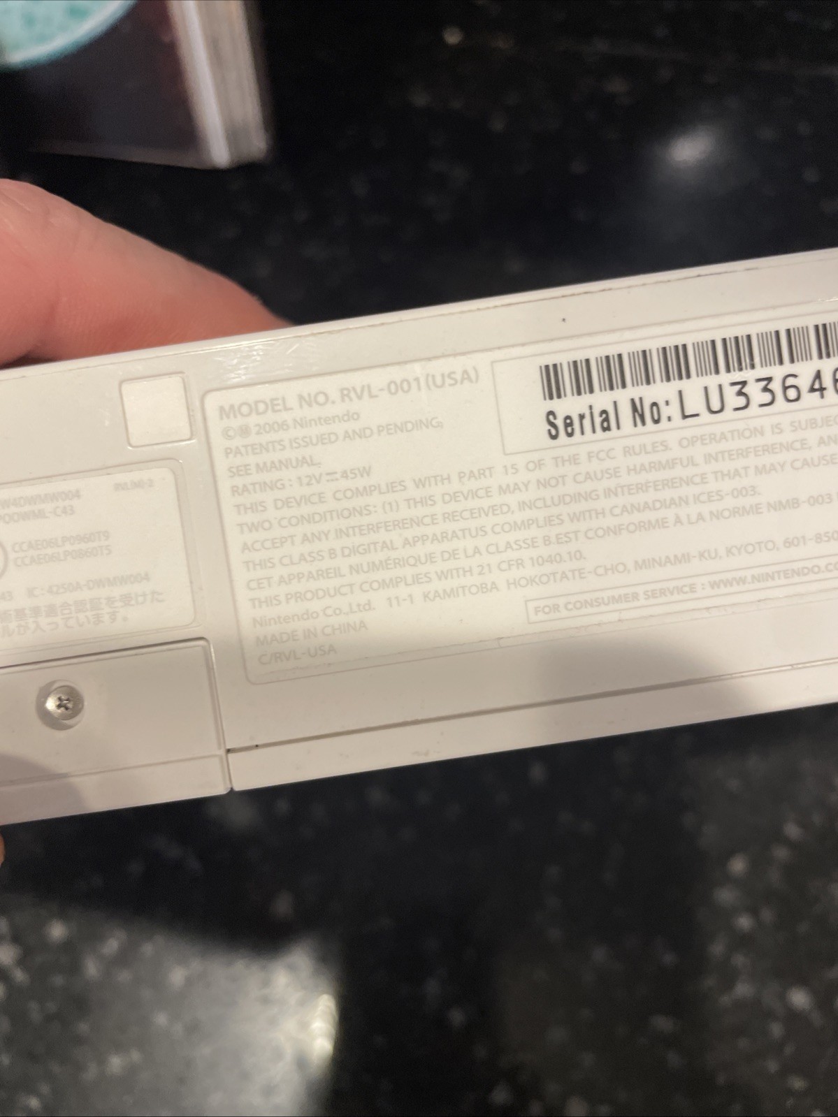 Nintendo Wii RVL-001 (USA) Console Only Powers On